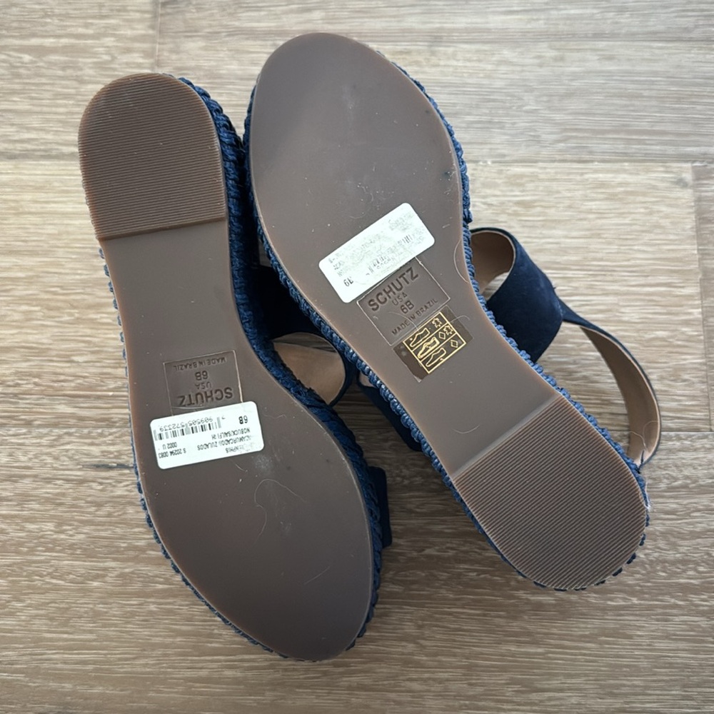 SCHUTZ l Sandal Platform Blue - Picture 5 of 5